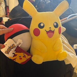 Pikachu Plush Toy with Poké Ball